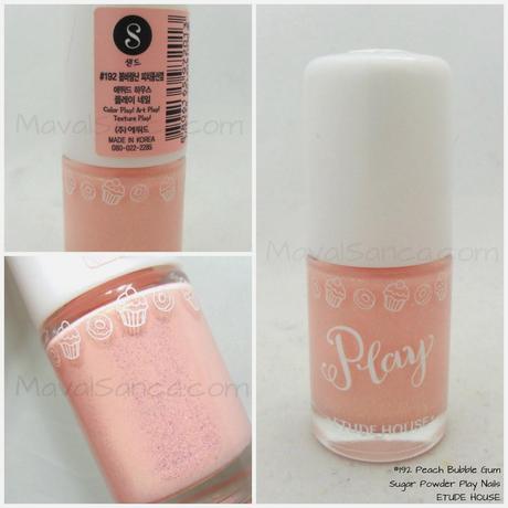 Peach Bubble Gum Sugar Powder Play Nails ETUDE HOUSE