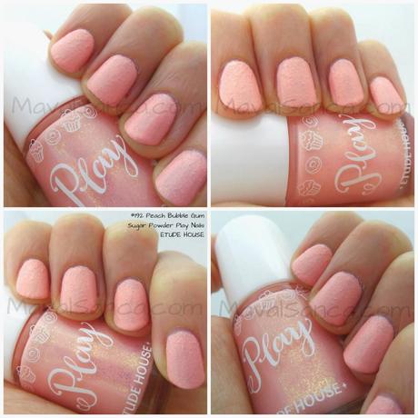 Peach Bubble Gum Sugar Powder Play Nails ETUDE HOUSE