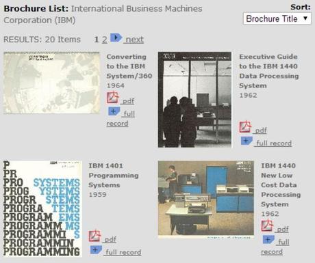 Alucinante colección de folletos de empresas de computación entre los años 1950 y 1980 computer-history-museum-brochures