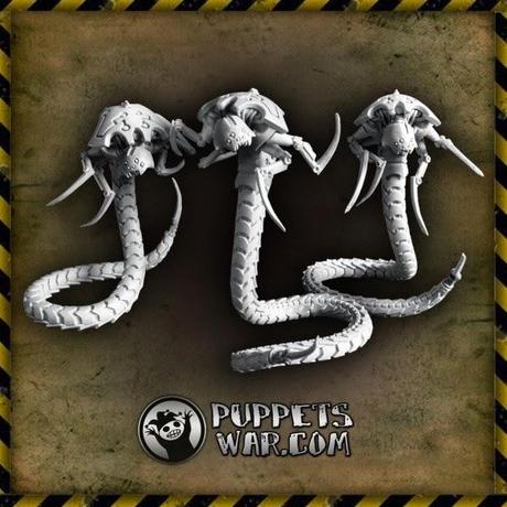 Cyber Arthropods y Cyber tentacles de Puppets War ya a la venta
