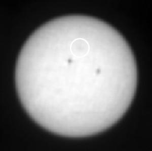 Mercurio desde Marte