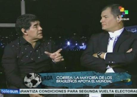 Correa y Maradona... buena 