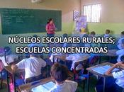 Núcleos escolares rurales; escuelas concentradas