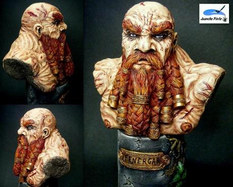 JuanchoPinta: Busto Enano .  Pintado paso a paso
