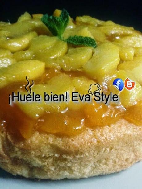 Tarta  de melocotones