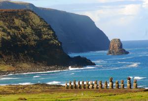 Los descomunales 'moai'