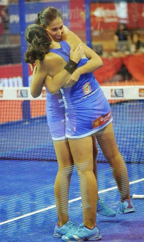 Las hermanas Sánchez Alayeto ganadores del Estrella Damm Badajoz Open