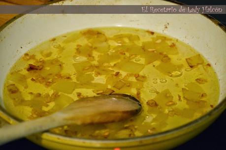 Crema templada de guisantes con lomos de merluza austral de La Sirena