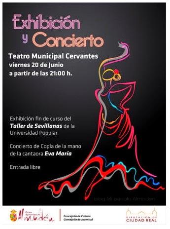 Exhibición de sevillanas y Concierto de copla en Almadén