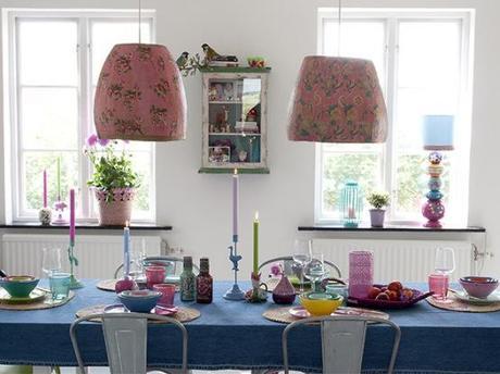 estilo nórdico femenino Estilo nórdico colorido y muy alegre decoración salones y comedores decoración pasteles decoración muchos colores decoración femenina decoración accesorios muchos colores blog decoracion interiores 