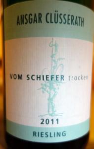 Ansgar Clüsserath Vom Schiefer riesling trocken 2011