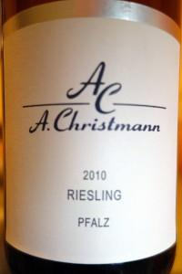 A.Christmann Pfalz Riesling 2010