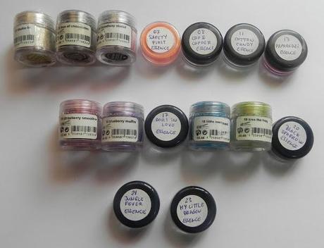 Pigmentos essence: Review y Swatches