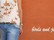 Boyfriend jeans birds