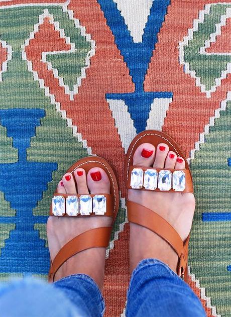 Unas sandalias con abalorios para el verano