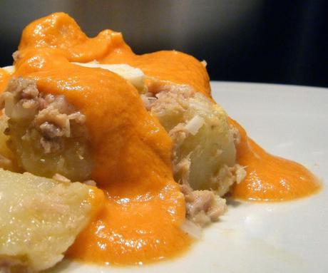 PAPAS ALIÑÁS CON SALMOREJO