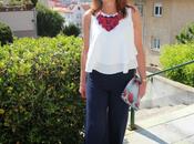 looks blanco pantalón fluido