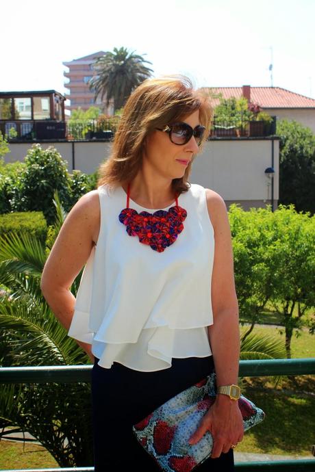 MIS LOOKS - TOP BLANCO Y PANTALÓN FLUIDO