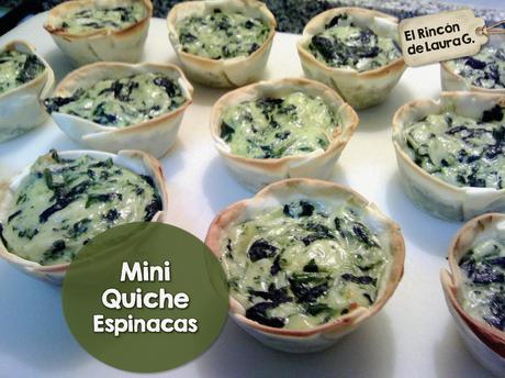 Mini Quiche de Espinacas • Tartaletas de Verdura