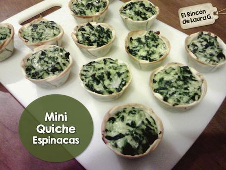 Mini Quiche de Espinacas • Tartaletas de Verdura