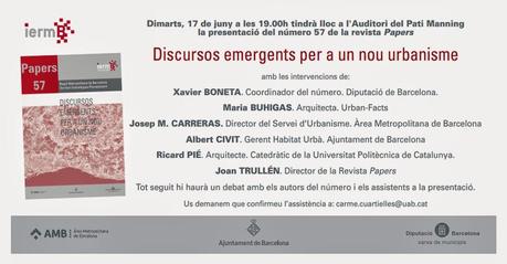 #Papers57: Tentativa de definir un nuevo escenario urbanístico