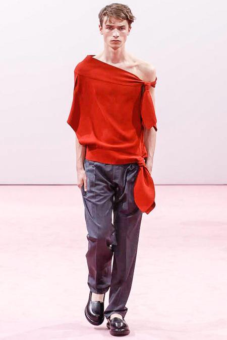 Coup de coeur del día en la #LCM #SS15: los tops paisajísticos de J.W. Anderson jw anderson lcm ss15