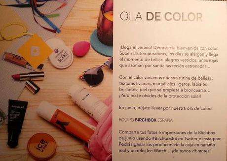 Birchbox junio 2014 - Ola de Color