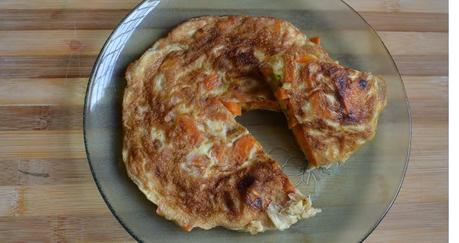 Saludable y rico: tortilla de zanahorias