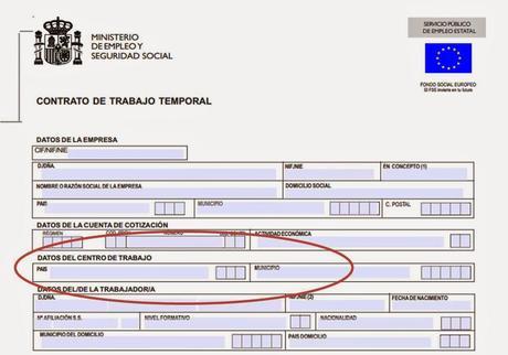 centro de trabajo contrato temporal