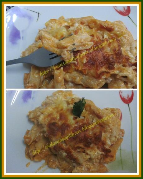 Macarrones con carne gratinados