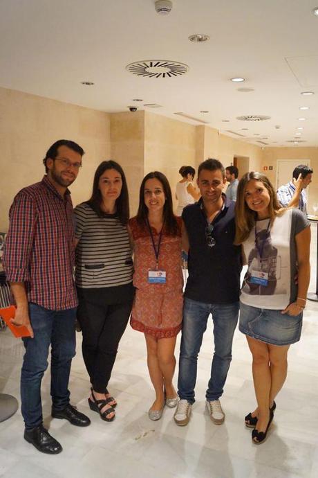 Foto con @ipatri de @sozialmas y mis compañeros de Jornadas: @antoniomascaro @marlennovas y mi @jurraga