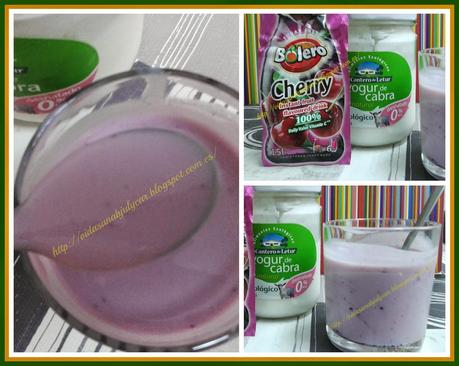 Yogur de cabra desnatado de cerezas