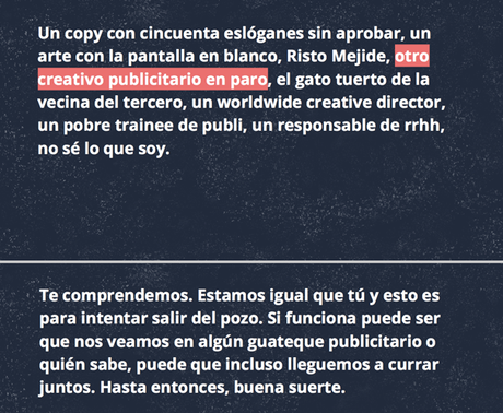 2 estudiantes de publicidad se ofrecen a ayudarte con tus bloqueos creativos. Porundiasinbloqueoscreativos cvs originales diferentes creatividad publicidad estudiantes portfolios books ideas campañas marca personal trainee