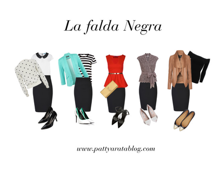 Moda, Fashion, la falda negra, que me pongo?, vestir a los 40, falda làpiz, polivore, pencil skir
