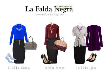 Moda, Fashion, la falda negra, que me pongo?, vestir a los 40, falda làpiz, polivore, pencil skirt