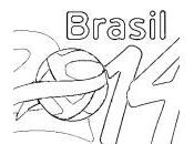 Dibujos mundial fútbol Brasil 2014 para colorear