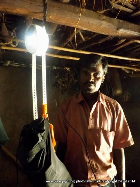 La lámpara en pruebas de uso real