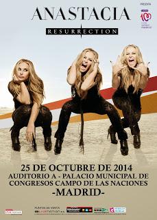 Anastacia actuará el 25 de octubre en Madrid