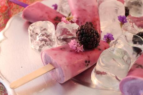 Blackberry creamsicles