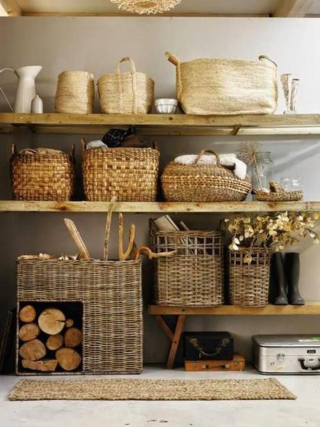 Decoración natural...pon un Cesto en tu Vida