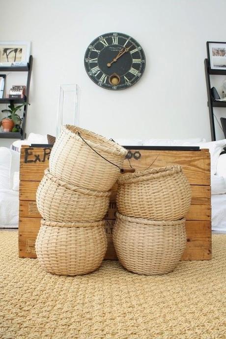 Decoración natural...pon un Cesto en tu Vida