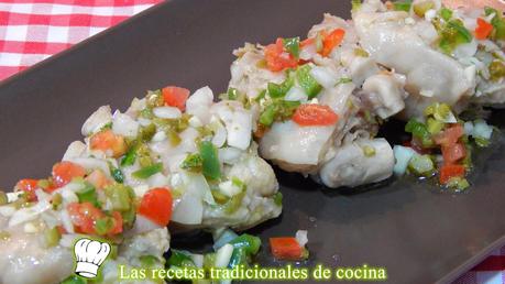 Manos de cerdo en vinagreta