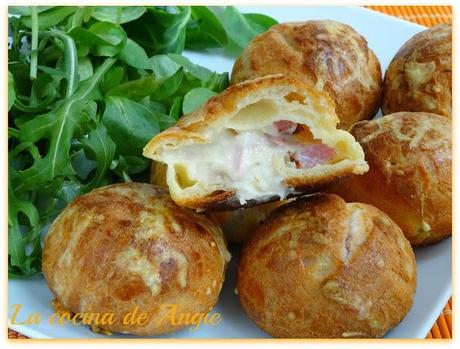 GOUGÈRES CON JAMÓN