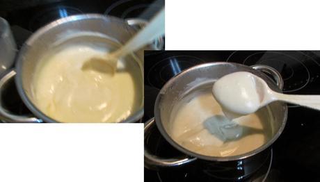 TARTA RELLENA DE CREMA, TRUFA Y NATA CON COBERTURA DE YEMA TARTA RELLENA DE CREMA, TRUFA Y NATA CON COBERTURA DE YEMA