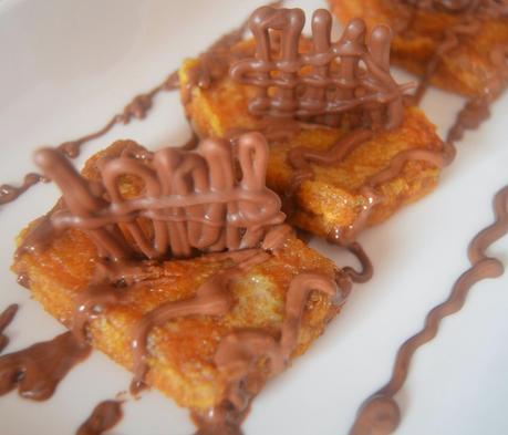 TORRIJAS DE DULCE DE LECHE CON CHOCOLATE