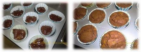 Magdalenas-brownie de chocolate