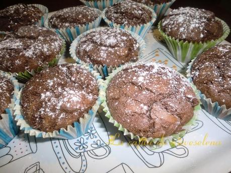 Magdalenas-brownie de chocolate