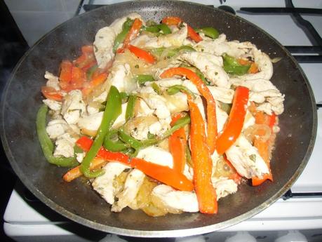Fajitas de pollo mexicanas