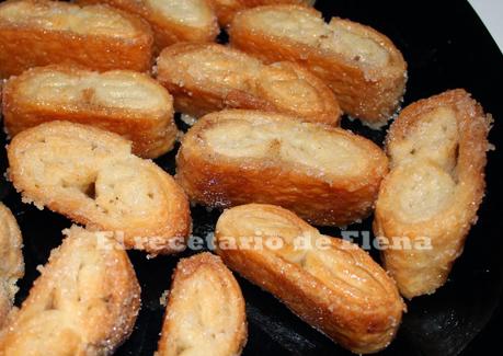 Palmeritas de hojaldre
