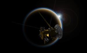 Cassini observa puesta de sol en Titán